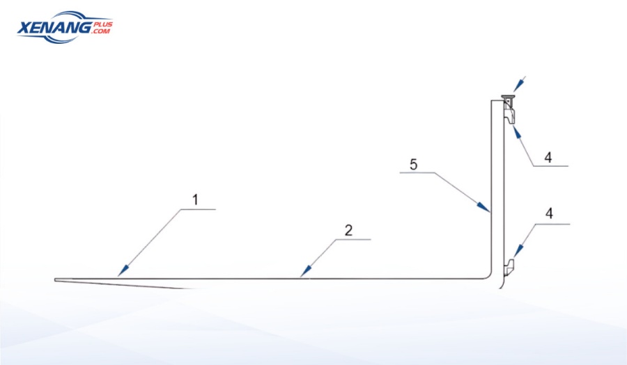 Cấu tạo chi tiết càng xe nâng