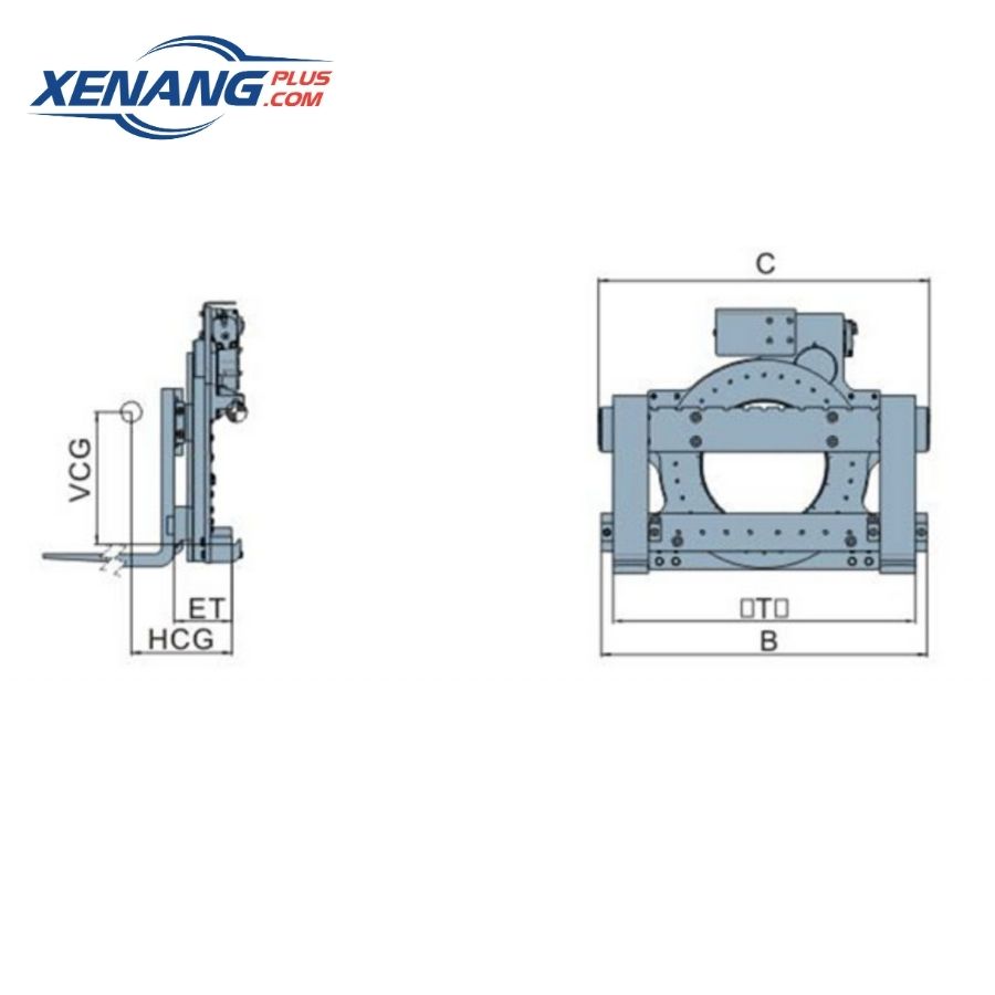 Càng xoay tải trọng lớn có khả năng nâng trên 10 tấn