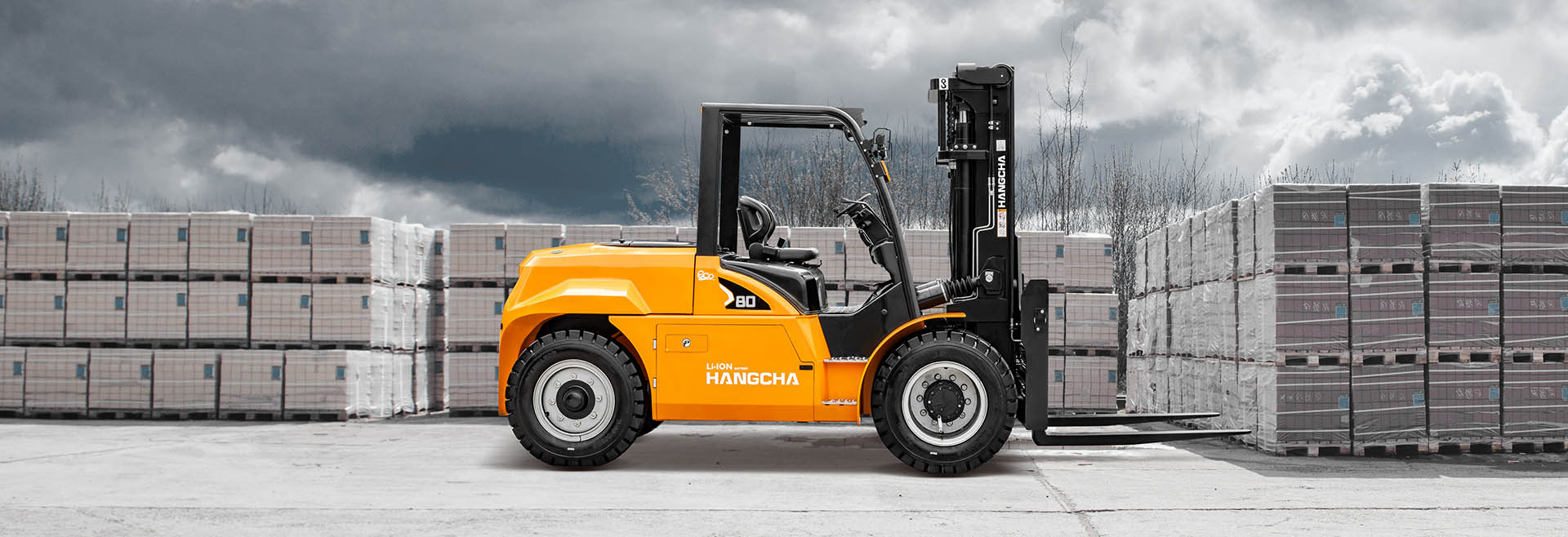 Xe nâng điện 8 tấn