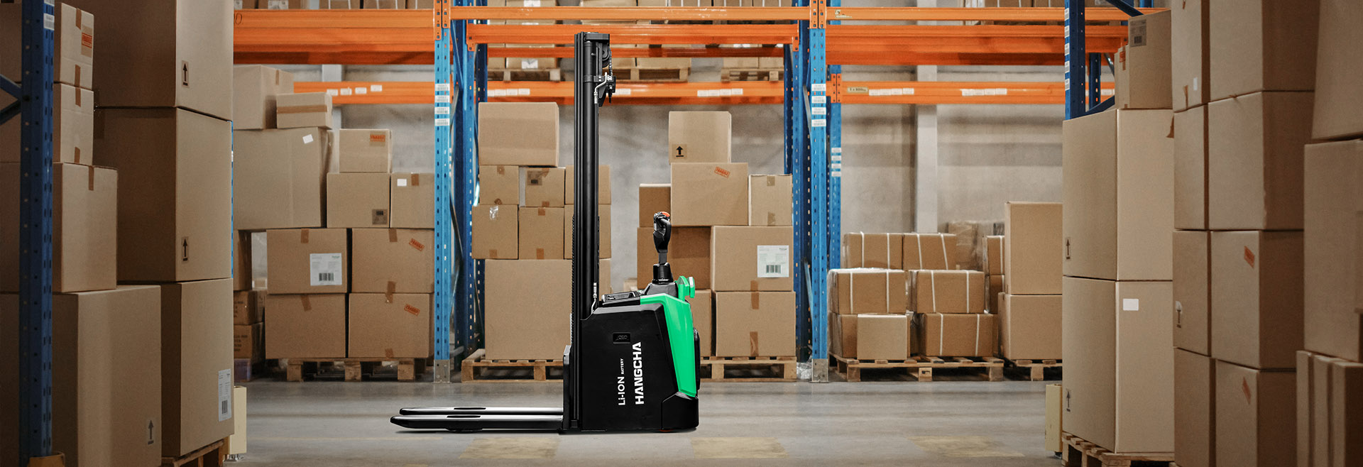 Xe nâng điện đứng lái