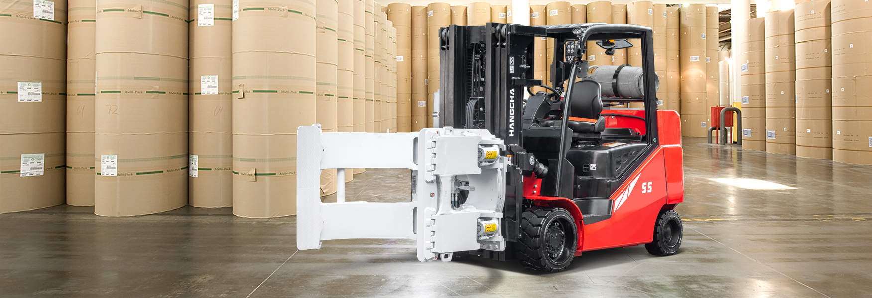 Xe Nâng Kẹp Giấy