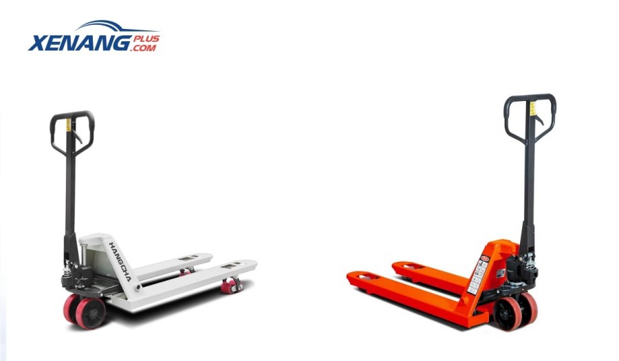 Xe nâng tay thấp dùng để di chuyển các tải trọng nhẹ