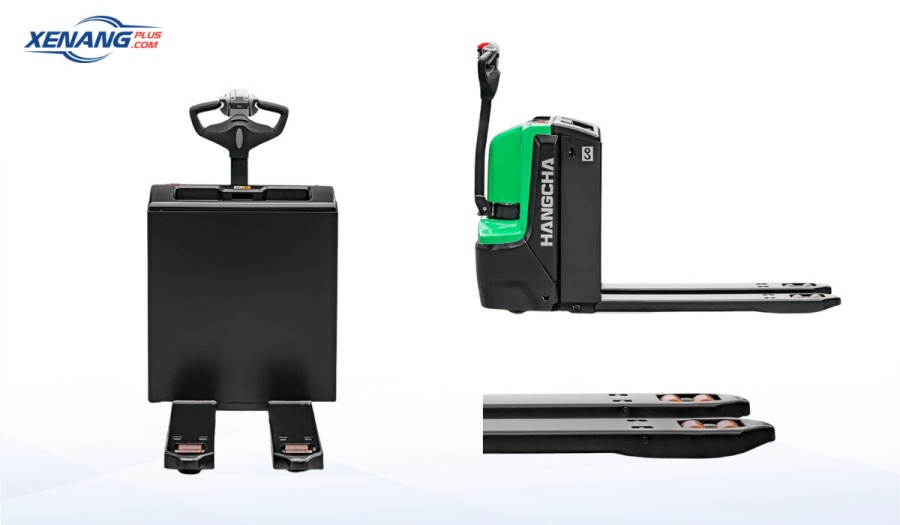 Khung thép chịu tải, càng nâng chắc chắn cùng hệ thống bánh PU chịu lực giúp xe di chuyển nhẹ nhàng