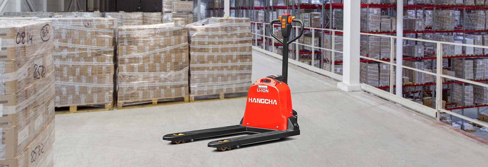 Xe nâng tay điện mini