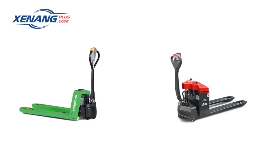 Xe nâng tay điện thấp là xe nâng hạ hàng hóa lên độ cao từ 200-230mm