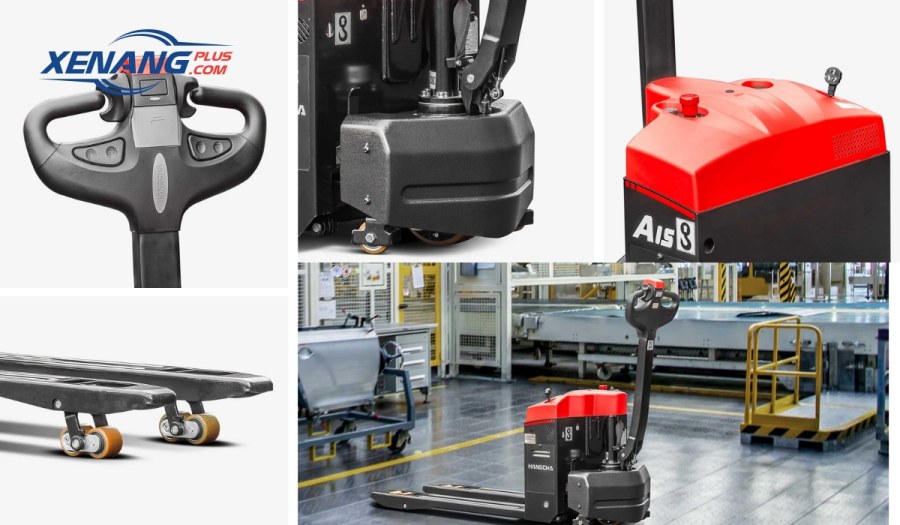 Các bộ phận chính của xe nâng tay điện thấp