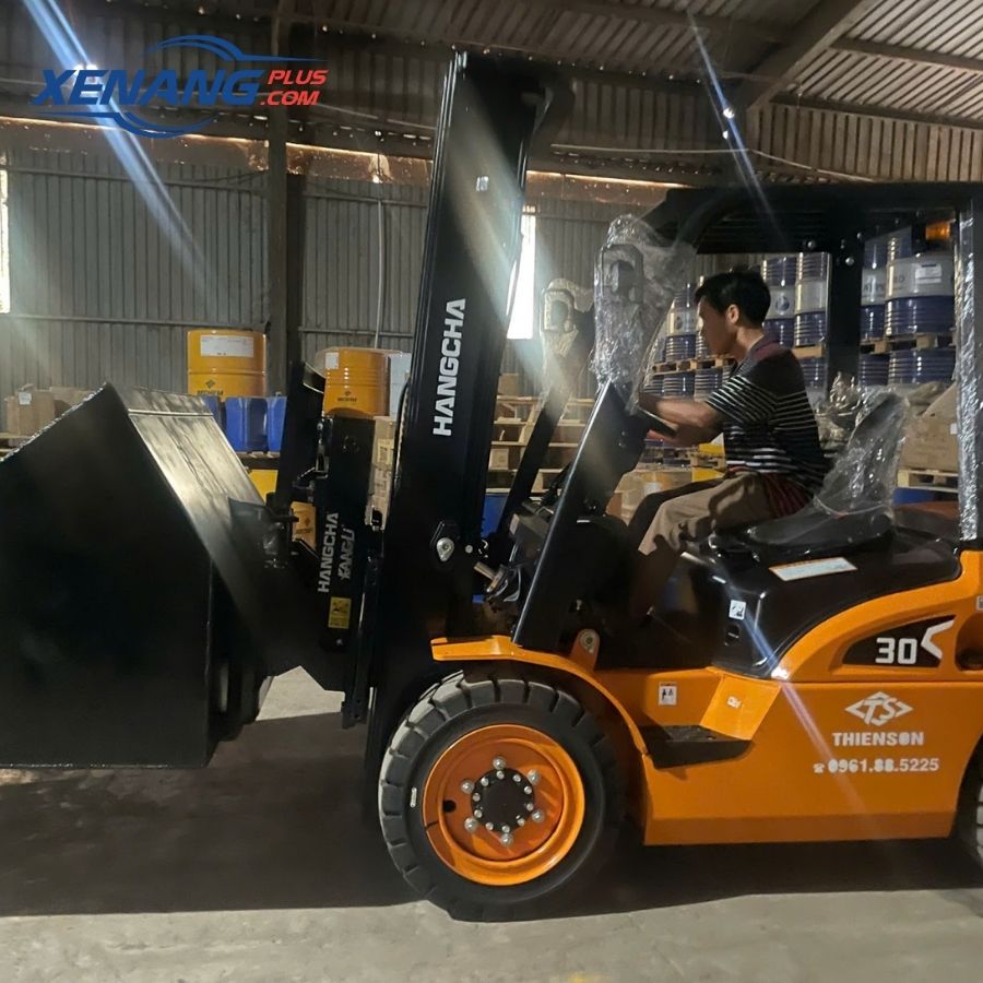 Ưu điểm của xe nâng xúc lật thương hiệu Hangcha